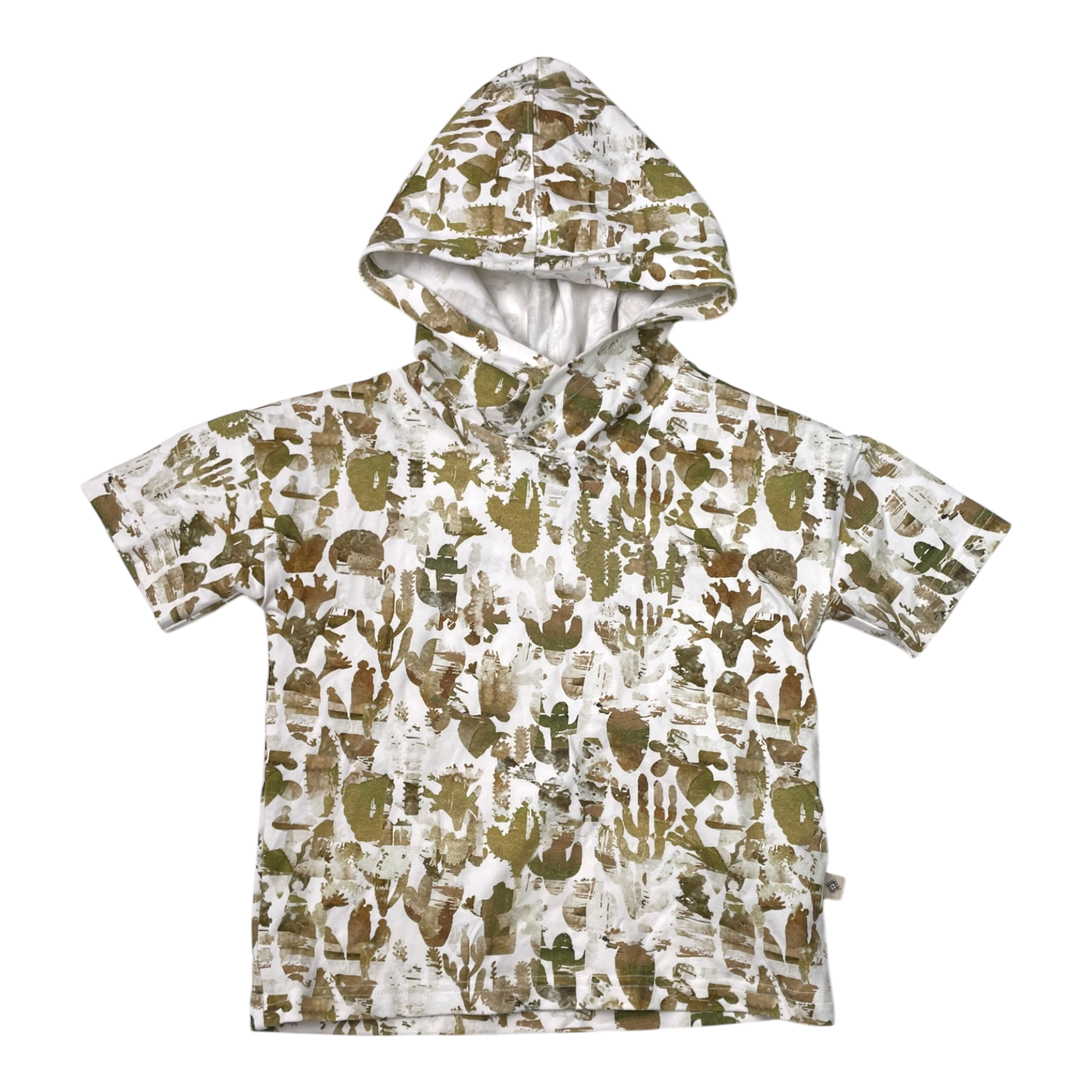 Kaiko hooded t-shirt, cactus | 98/104cm