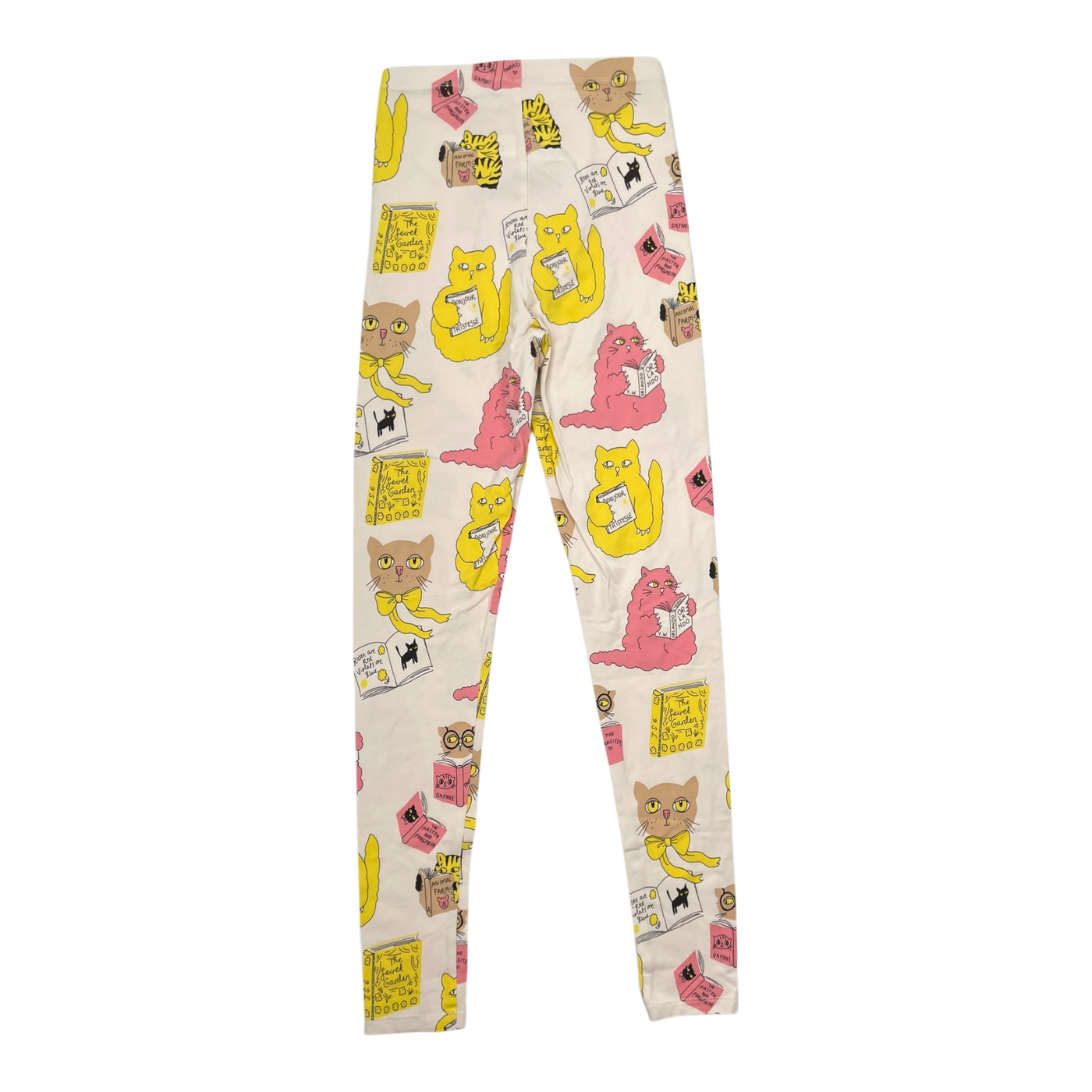 Mini Rodini leggings, book cats | 140/146cm