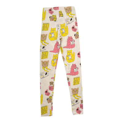 Mini Rodini leggings, book cats | 140/146cm