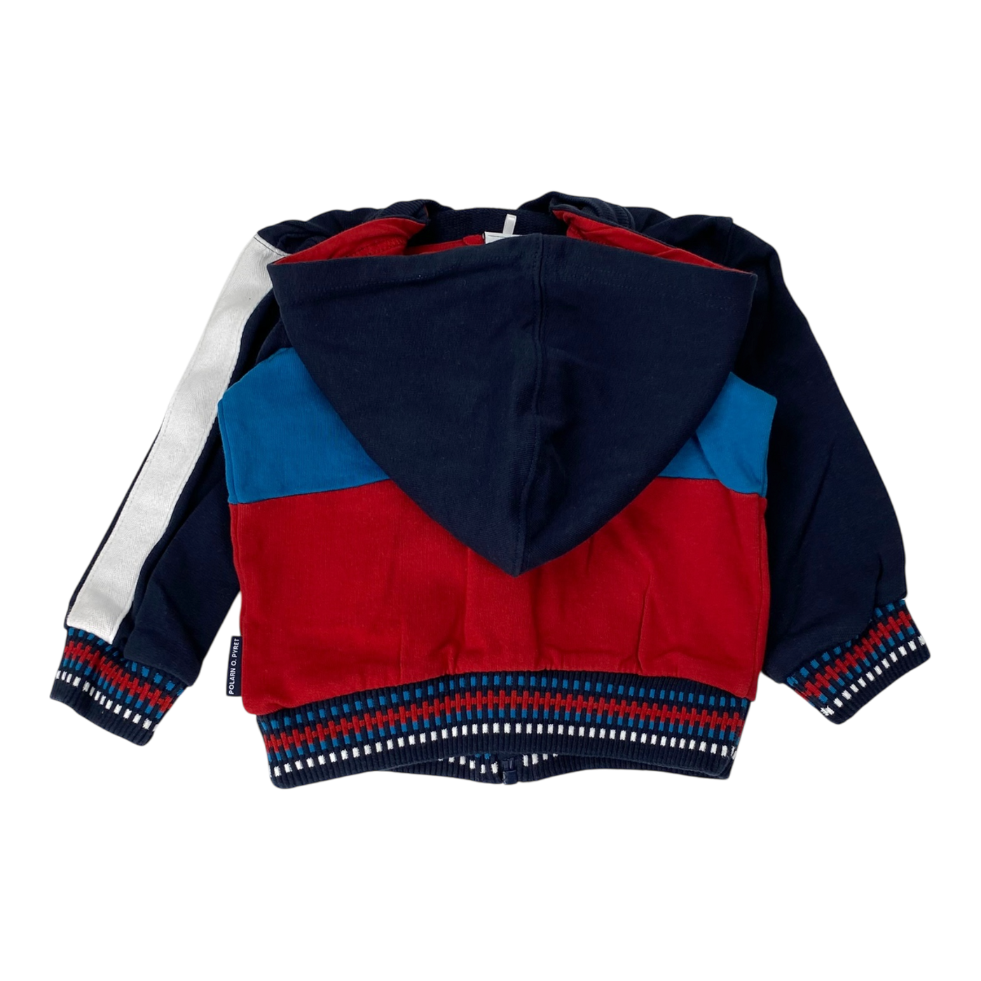 Polarn O. Pyret Zipper Hoodie, Blue | 92 cm