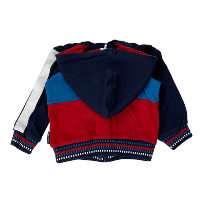 Polarn O. Pyret Zipper Hoodie, Blue | 92 cm