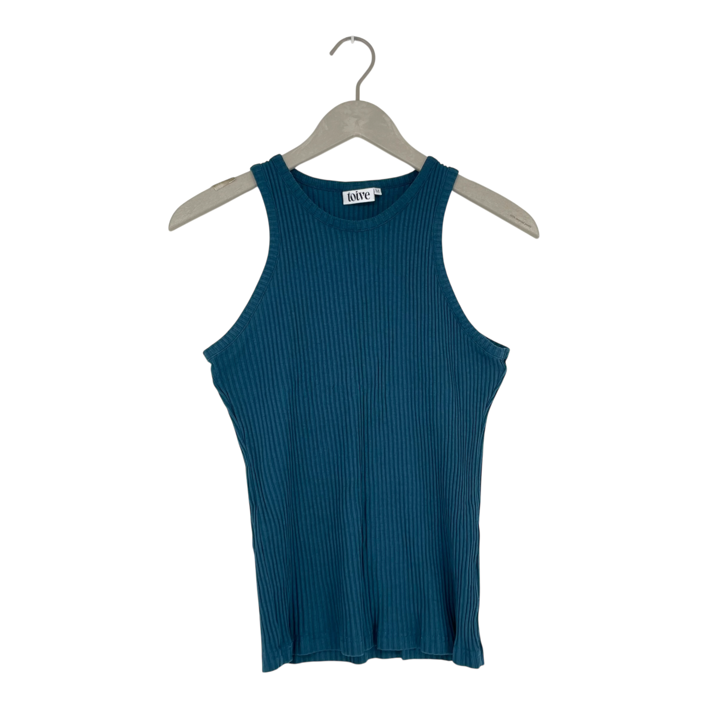 Toive rib top, teal | woman M