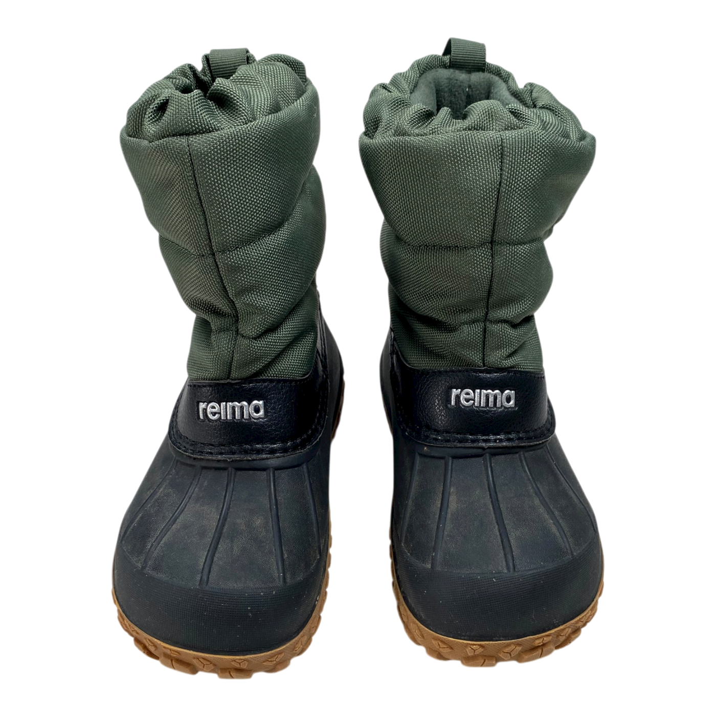 Reima loskari winter duck boots, green | 28