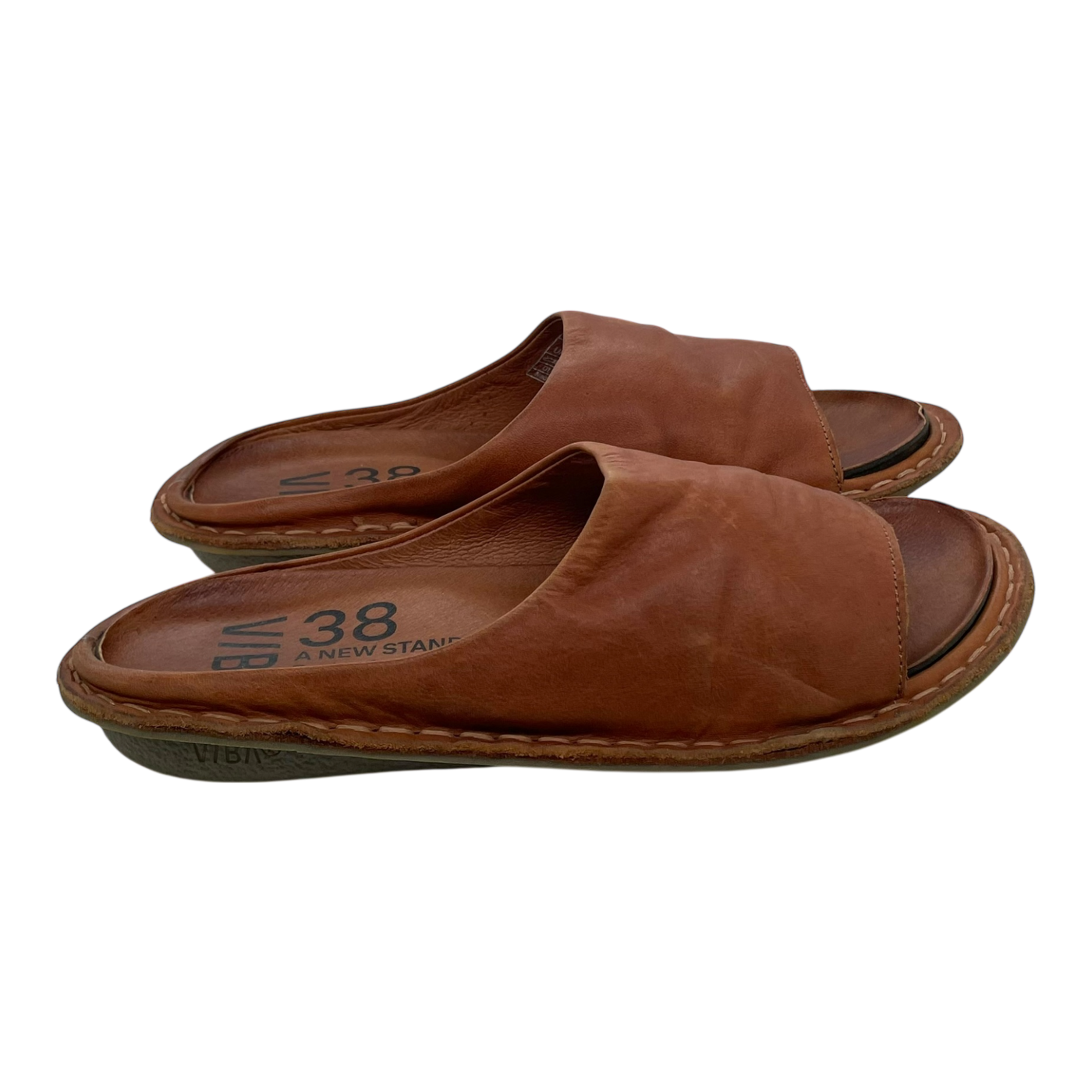 VIBAe Saint Tropez leather sandals, cognac brown | 38