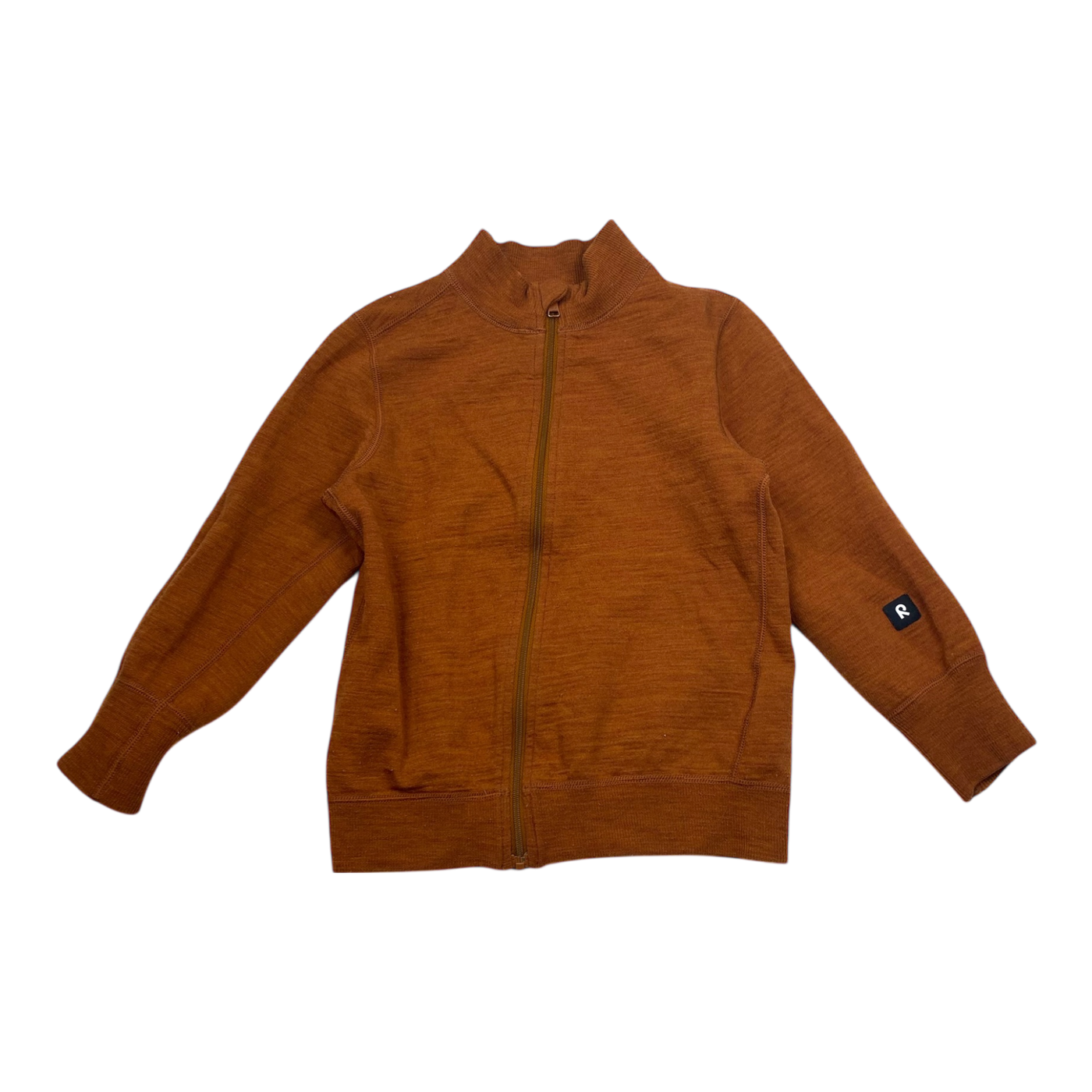 Reima wool zip sweater, brown | 104cm
