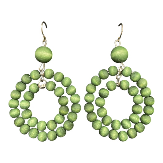 Aarikka orkidea earrings, green