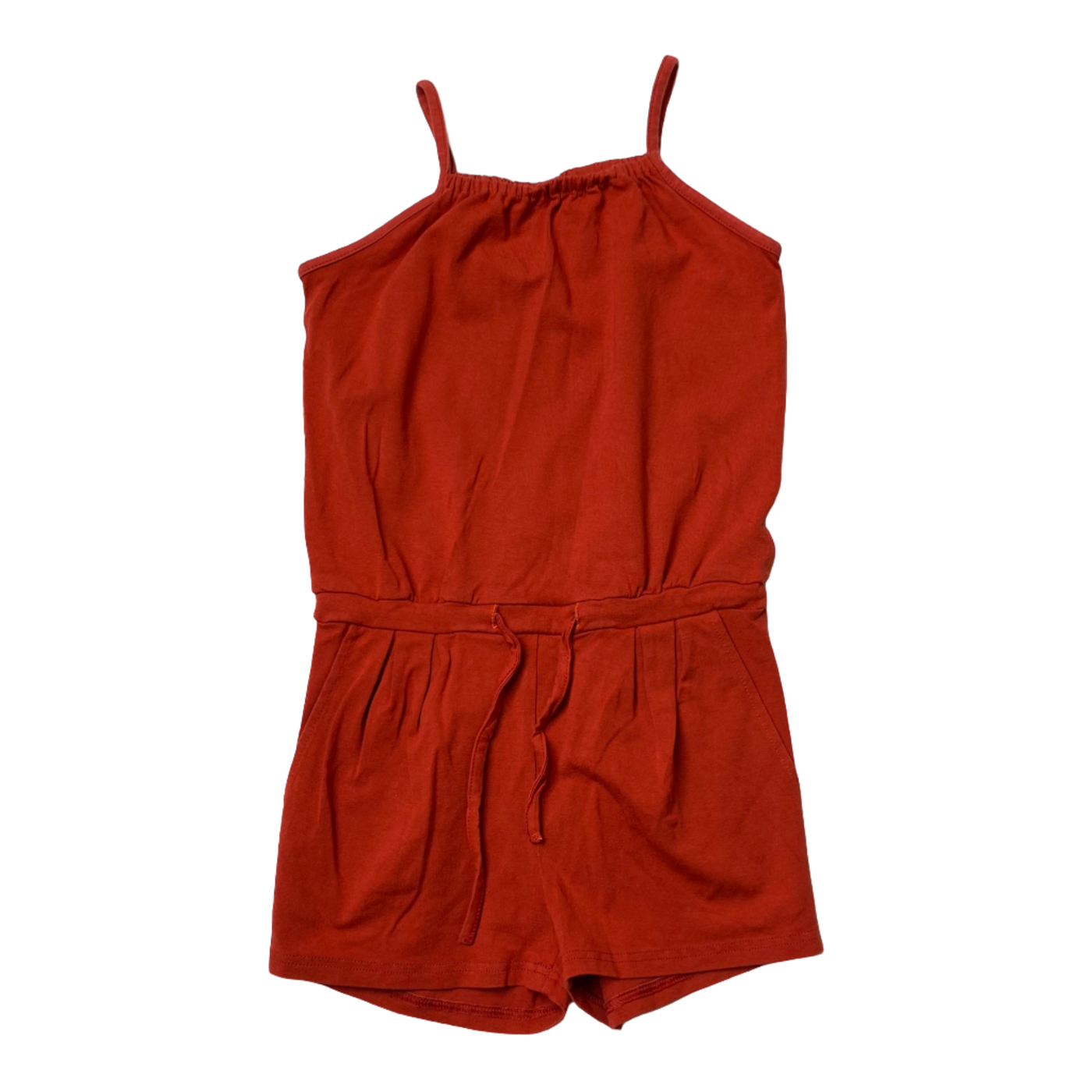 Gugguu spagetti tricot jumpsuit, red | 110cm