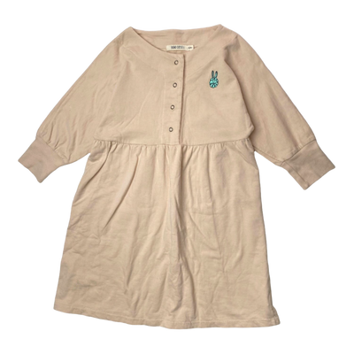 Bobo Choses sweat dress, wheat | 122cm