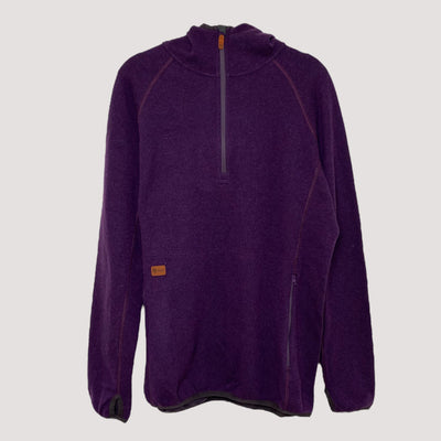 Röyk wool hoodie, purple | men XXL
