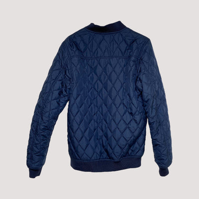 Knowledge Cotton quilted bomber, midnight blue | woman S